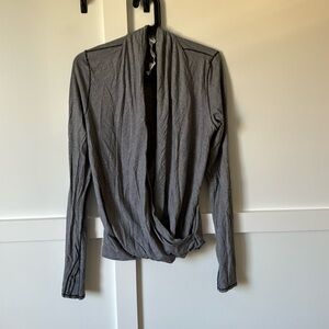 Lululemon Wrap Top (Blue/White)